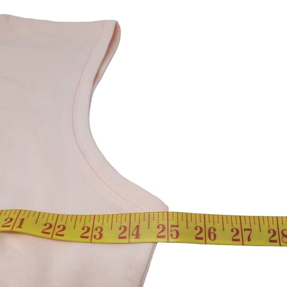 Calvin Klein Womens XL Hoodie Peach Sleeveless Cropped Drawstring Pocket $59 NEW - Picture 6 of 7